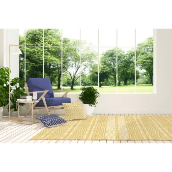 Image of Halsey Mustard 120cm x 170cm Rectangle - Yellow