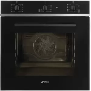 Image of SMEG Cucina SF64M3TB Built In Electric Single Oven - Black - A Rated