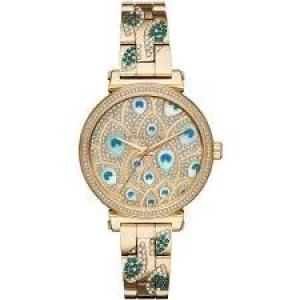 Image of Michael Kors Ladies Sofie Gold Plated Watch - MK3945