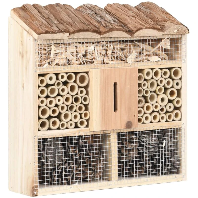 Image of VIDAXL Insect Hotel 30x10x30cm Firwood Vidaxl 8719883979298
