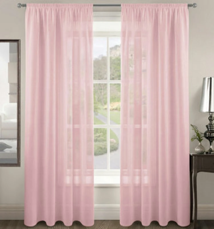 Image of Velosso Riva Slot Top Voile Panel - Baby Pink