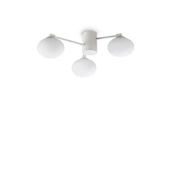 Image of Hermes 3 Light 60cm Globe Ceiling Light White