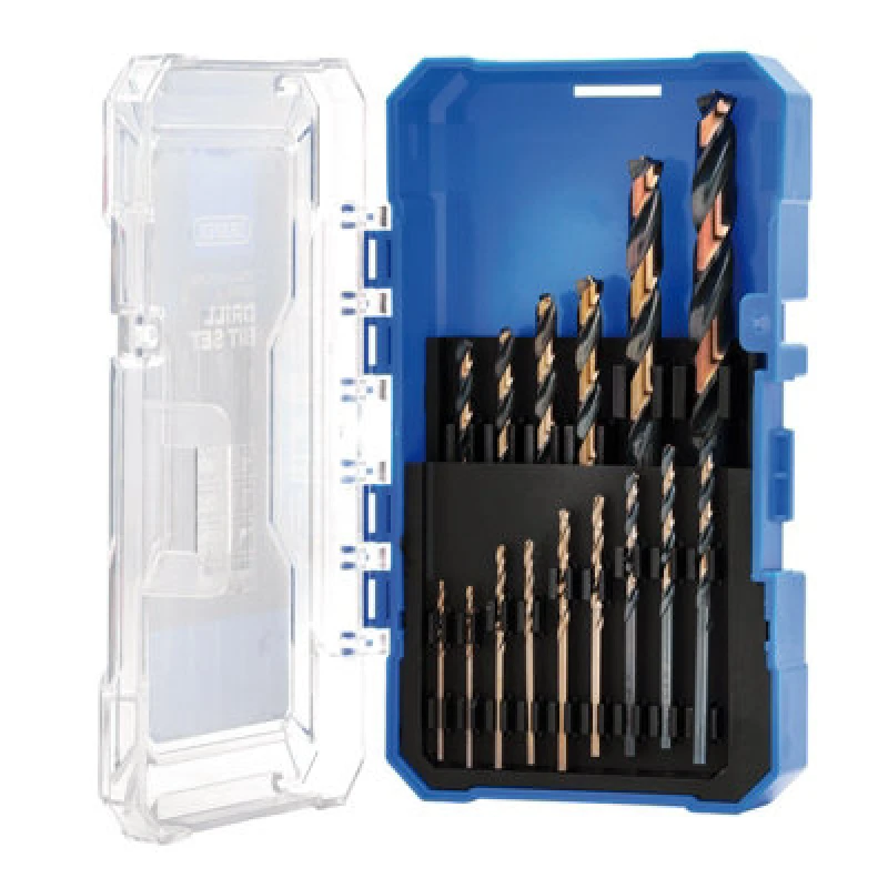 Image of Draper 15 Piece HSS Turbo Titanium Drill Bit Set DBTS5