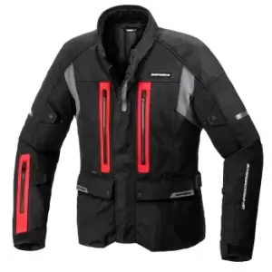 Image of Spidi Traveler 3 Black Red Motorcycle Jacket L