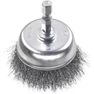 Image of kwb CUP BRUSH, HSS STEEL WIRE, CORRUGATED 606310