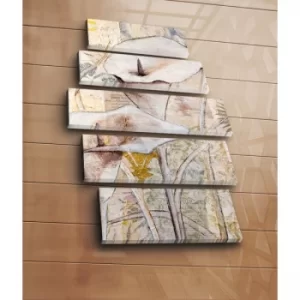 Image of 5PATK-117 Multicolor Decorative Canvas Painting (5 Pieces)