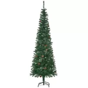 Image of Christmas Tree Pencil 6.5' with 27 Pine Cone - HOMCOM TJ Hughes