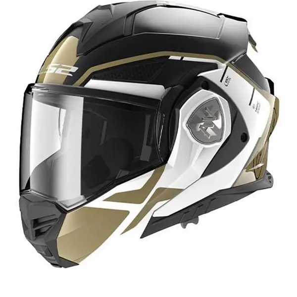 Image of LS2 FF901 Advant X Metryk Black Gold Modular Helmet Size XS