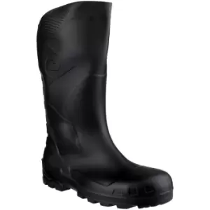 Image of Dunlop Devon Unisex Black Safety Wellington Boots (42 EUR) (Black) - Black