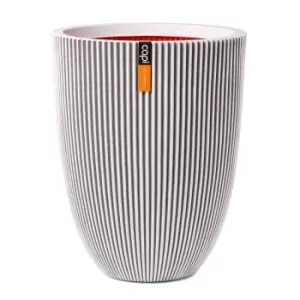 Image of Capi Europe Vase elegant low Groove NL 46x58 ivory