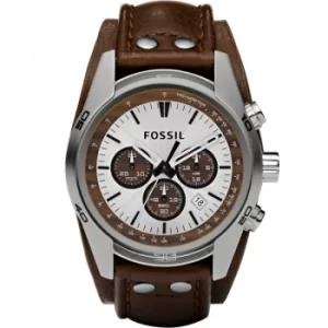 Image of Mens Fossil Chronograph Cuff Watch
