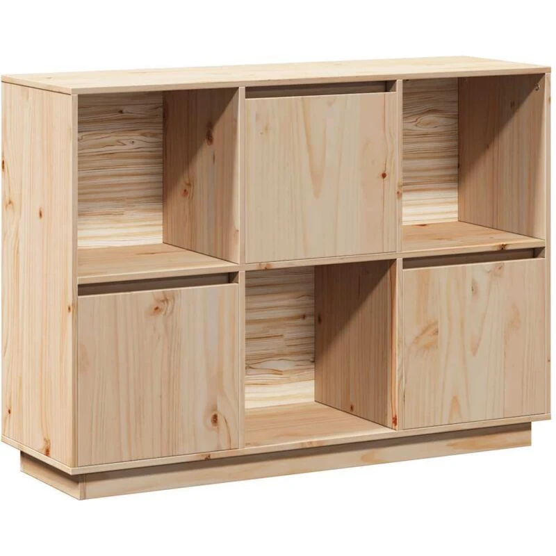 Image of VIDAXL Sideboard 110.5x35x80cm Solid Wood Pine Vidaxl 8720286923351