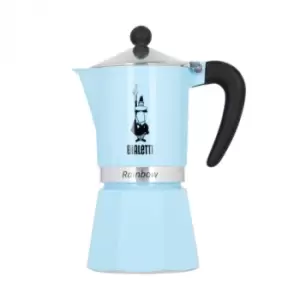Image of Moka pot Bialetti Moka Rainbow 6 cups Blue