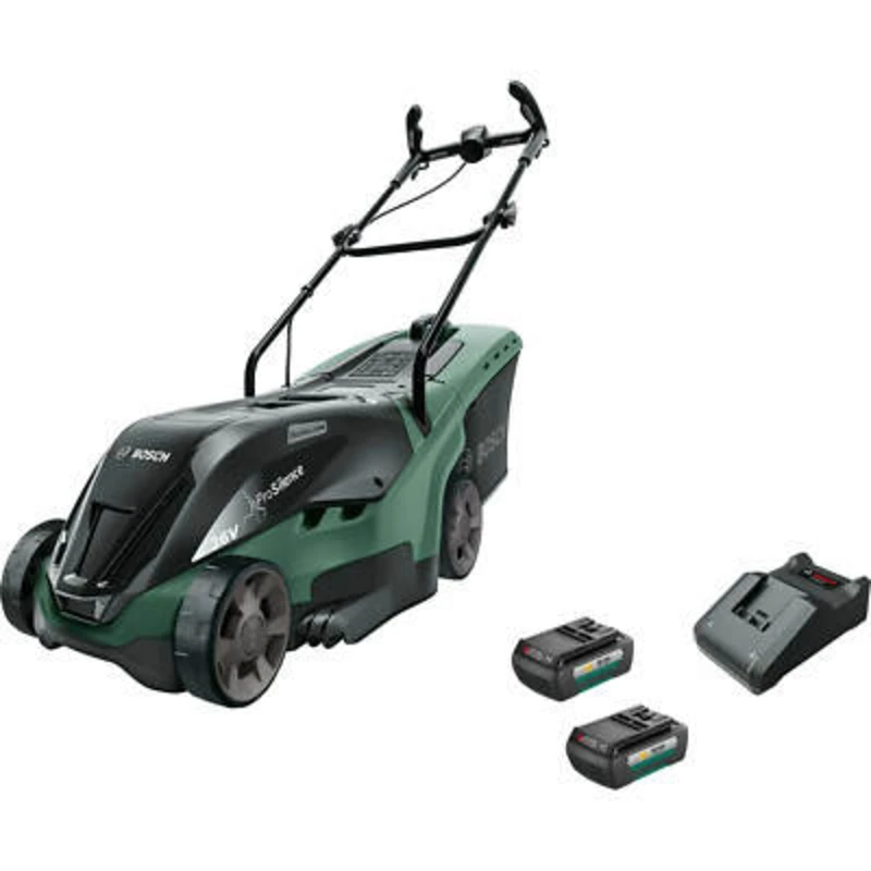 Image of Bosch UNIVERSALROTAK 36-560 36v Cordless Rotary Lawnmower 380mm UNIVERSALROTAK 555 Batteries: 2 x 2ah Li-ion