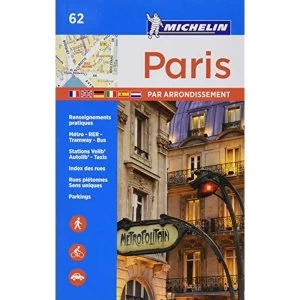 Image of Paris par arrondissement - Michelin City Plan 062 City Plans Sheet map 2017