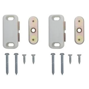 Image of BQ White Magnetic Catch Pack of 12
