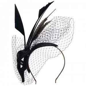 Image of Suzanne Bettley Suzanne Bettley Feather Fascinator - Black