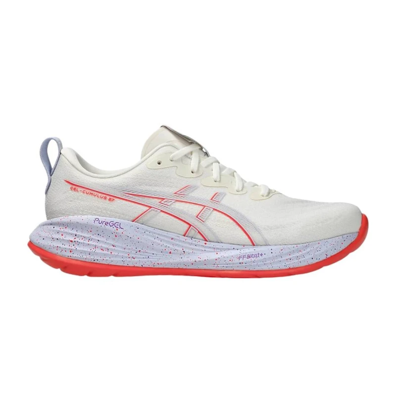 Image of Asics Gel-Cumulus 27 Tokyo White Purple AW25 Shoes, Size 44 - EUR