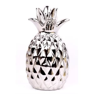 Image of Large Silver Pineapple Ornament 28cm