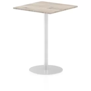 Image of Italia Poseur Table Square 800/800 Top 1145 High Grey Oak