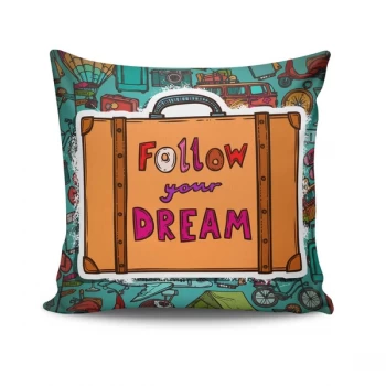 Image of NKRLNT-082 - No Filling Multicolor Cushion Cover