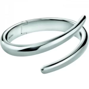 Image of Ladies Calvin Klein Stainless Steel Medium Embrace Bangle
