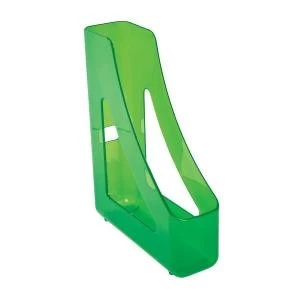 Image of A4 Foolscap Corporate Magazine File Vertical Storage Ice Green for