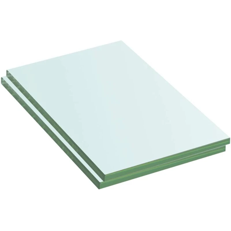 Image of VIDAXL Shelves 2 pcs Panel Glass Clear 20x12cm vidaXL 3051542