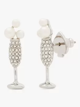 Image of Kate Spade Cheers To That Stud Earrings, Neutral Multi, One Size