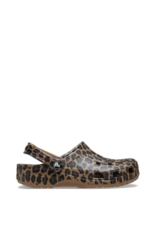 Image of Crocs Unisex Classic Animal Clogs Sepia / Leopard W4/M3