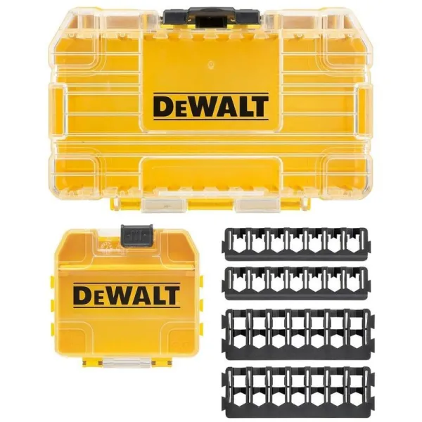 Image of DEWALT - DT70801 Small Tough Case + 1x Pozi Bit Small Storage Case + 2 Bit Bars