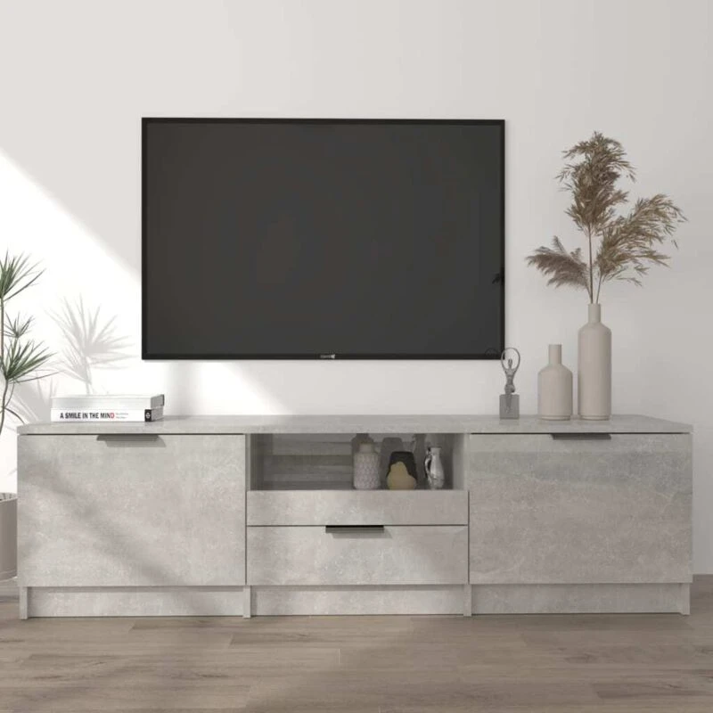 Image of VIDAXL Vidaxl - tv Cabinet Concrete Grey 140x35x40cm Engineered Wood 8720286965672