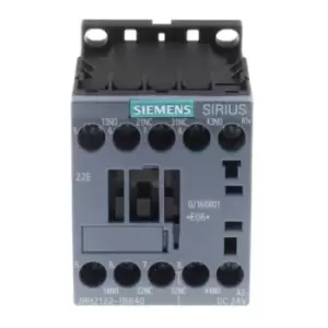 Image of Siemens Contactor Relay - 2NO + 2NC, 10 A Contact Rating