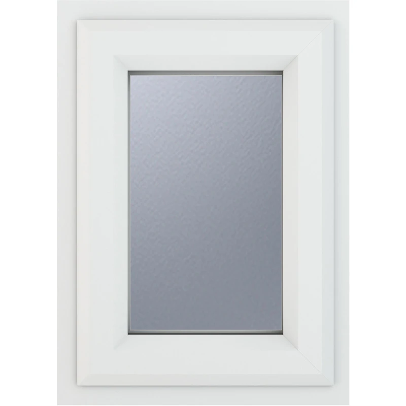 Image of Crystal Triple Glazed Window White Top 820 X 820Mm Obscure 3WHOTG820820