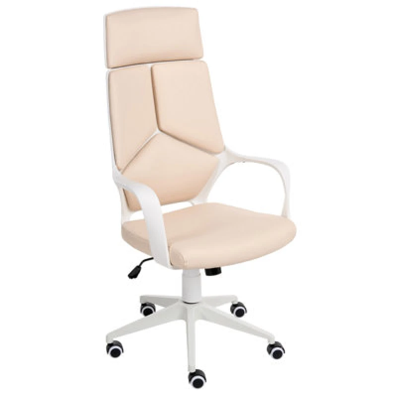 Image of Beliani Office Chair Delight Faux Leather Light Beige