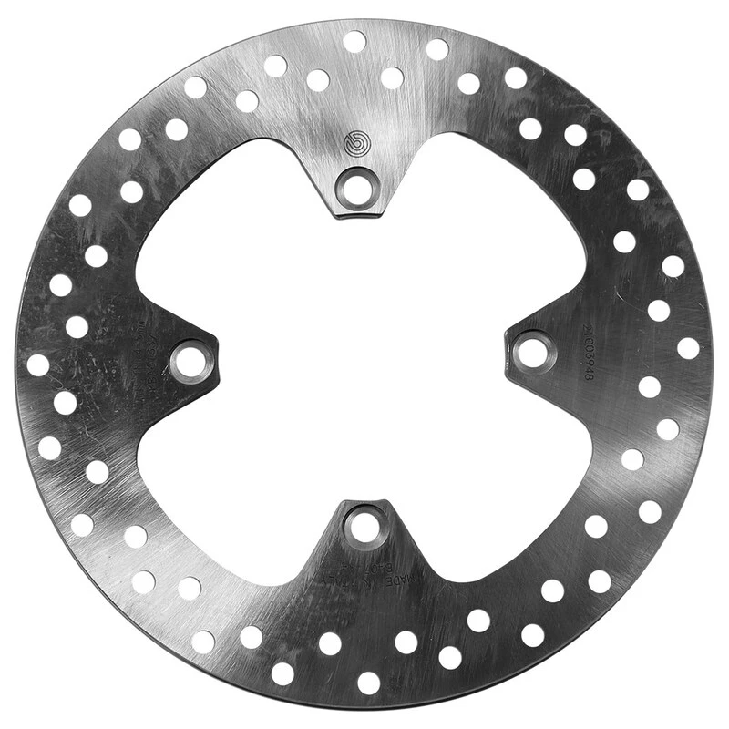 Image of BREMBO 68B407A4 Brake disc PRIME - Serie-Oro - Fixed Disc Rear, Perforated Brake Disc (82)