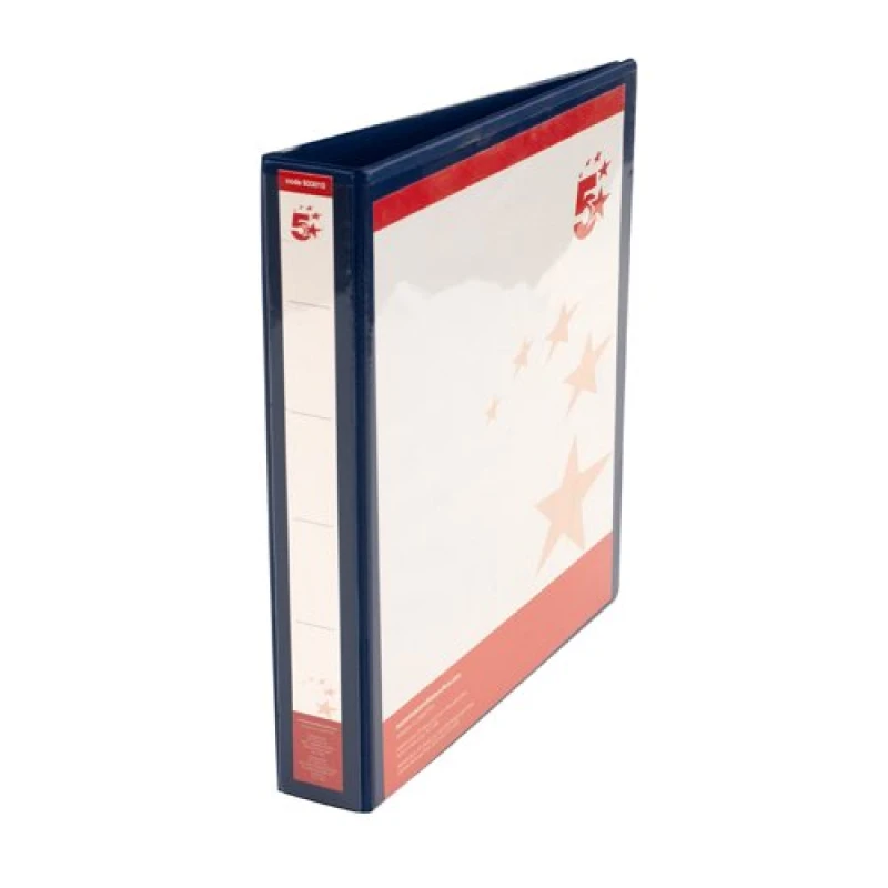 Image of 5 Star Office A4 25mm 4D Presentation Ring Binder Blue (10 Pack) 933015