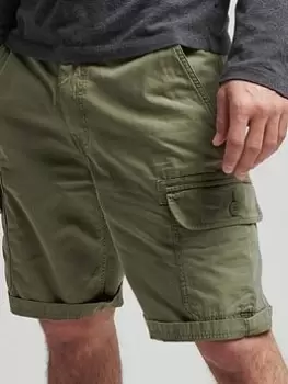 Image of Superdry Vintage Cargo Shorts, Olive, Size 32, Men