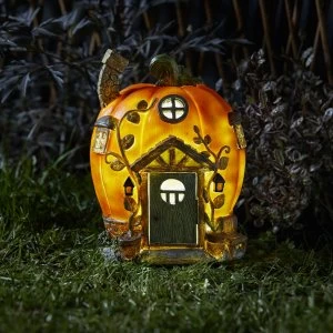 Image of Smart Solar Humpkin House Solar Garden Decoration
