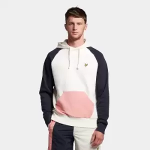 Image of Mens Colour Block Hoodie - Off White - XS