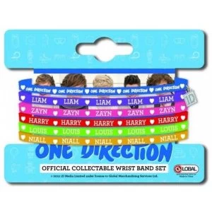Image of One Direction Multi-coloured Gummy Band Set