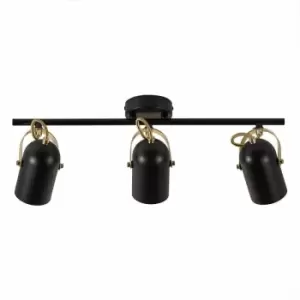 Image of Nordlux Lotus Spotlight Bar Black, Brass, E14
