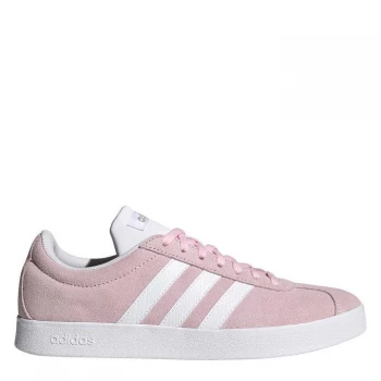 Image of adidas VL Court Suede - Pink/White