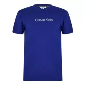 Image of Calvin Klein Crew Neck Logo Tee - Blue