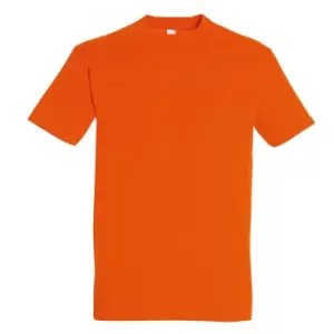 Image of SOLS Mens Imperial Heavyweight Short Sleeve T-Shirt (M) (Orange)