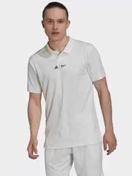 Image of adidas London Freelift Polo Shirt, White Size M Men