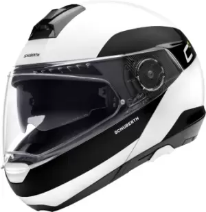 Image of Schuberth C4 Pro Fragment Helmet, black-white, Size S, black-white, Size S