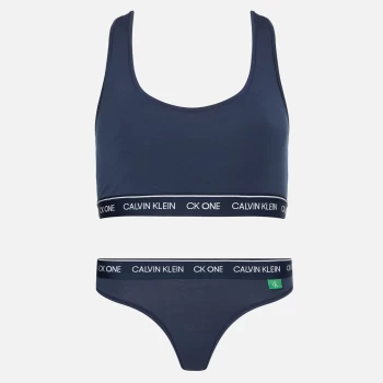 Image of Calvin Klein Womens Ck 1 Recycled Sustainable Giftset - Blue Shadow - M