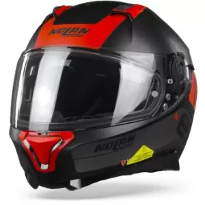 Image of Nolan N87 Plus Distinctive 24 Flat Black Red S