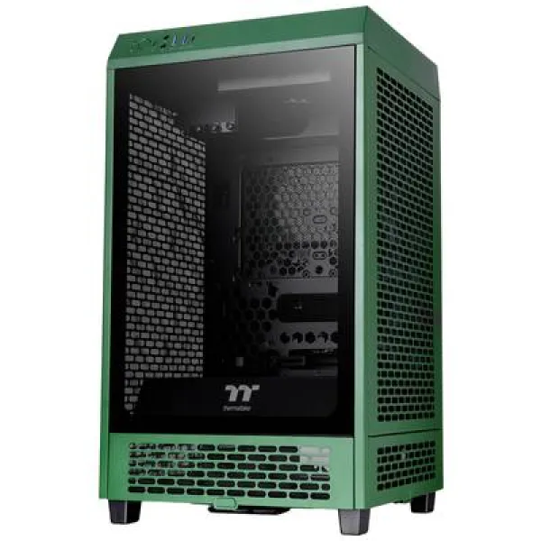 Image of Thermaltake The Tower 200 Mini tower PC casing Racing-green 2 built-in fans, Window, Dust filter